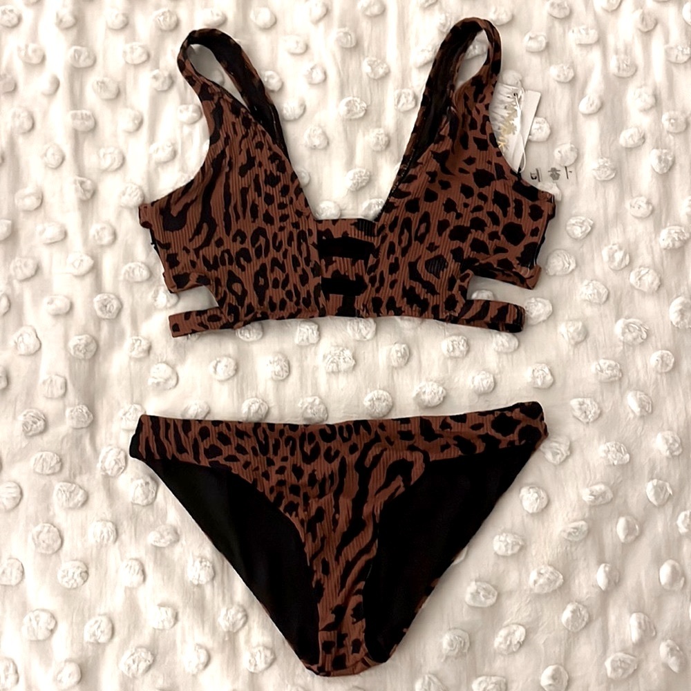 Tinibikini Swimsuit Cheetah Size Large